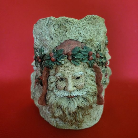 Vintage House of Lloyd Santa Father Resin Candle Holder 1995 - Picture 1 of 12